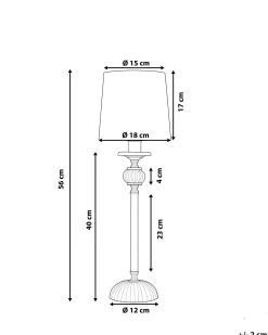 Lampa stołowa KUBENA Metal Czarny