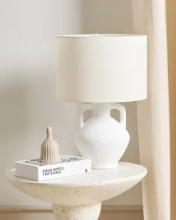Lampa stołowa LABRADA Ceramika Biały