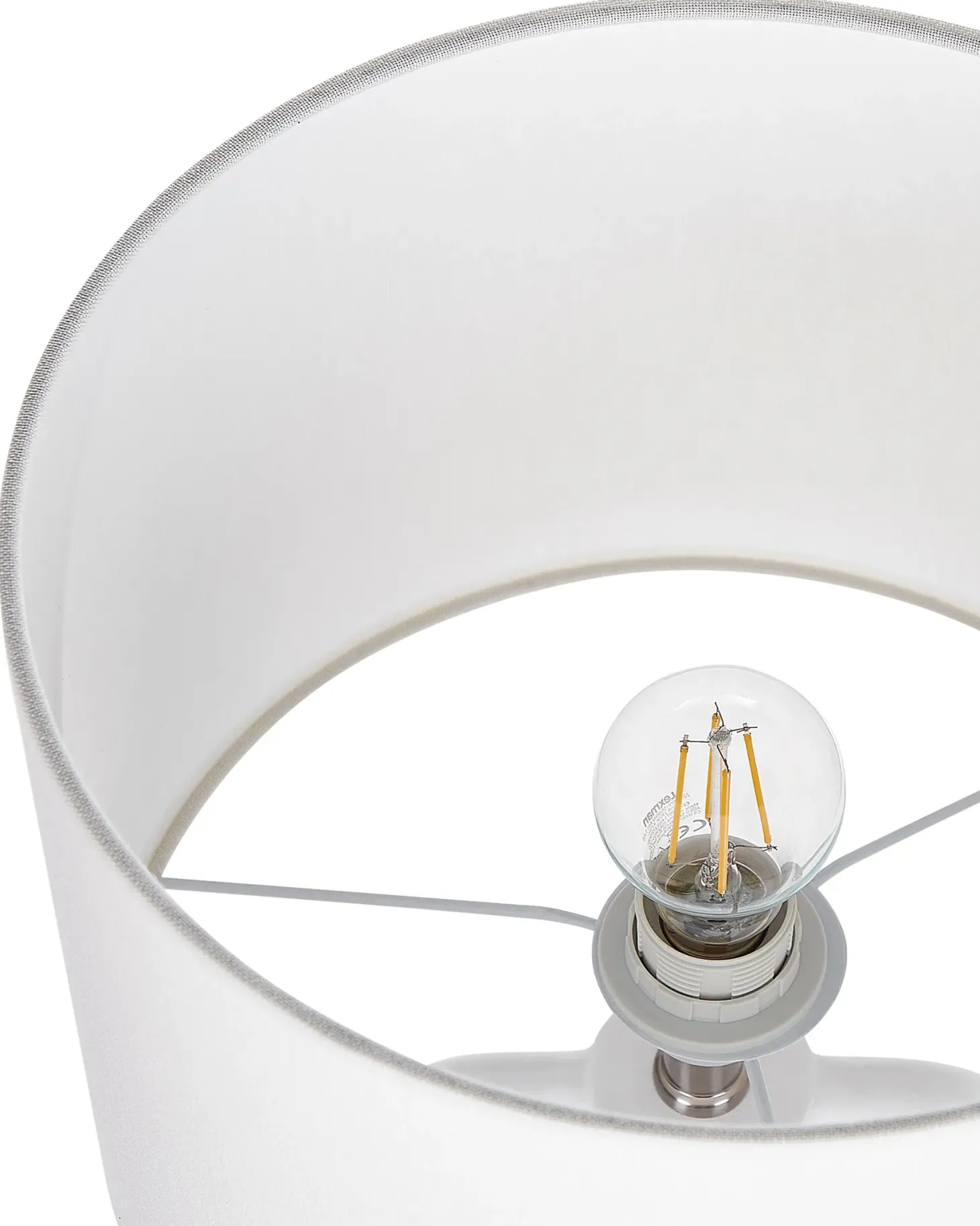 Lampa stołowa LABRADA Ceramika Biały
