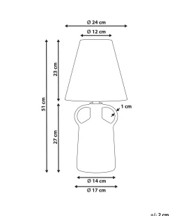 Lampa stołowa LARISSOS Ceramika Biały