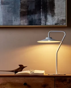 Lampa stołowa LED GALETTI Metal Biały