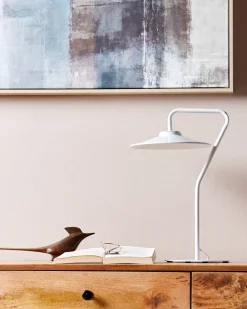 Lampa stołowa LED GALETTI Metal Biały