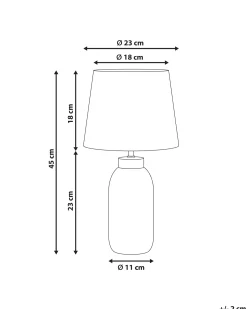 Lampa stołowa LEMPA Ceramika Biały/ niebieski