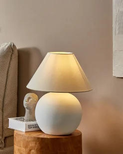 Lampa stołowa LIMIA Ceramika Złamana biel