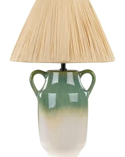 Lampa stołowa LIMONES Ceramika Zielony