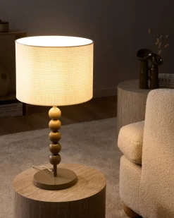 Lampa stołowa LOKY Metal Beżowy