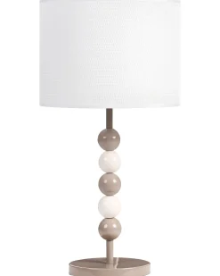 Lampa stołowa LOKY Metal Biały/ beżowy