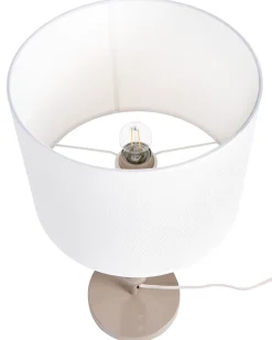 Lampa stołowa LOKY Metal Biały/ beżowy