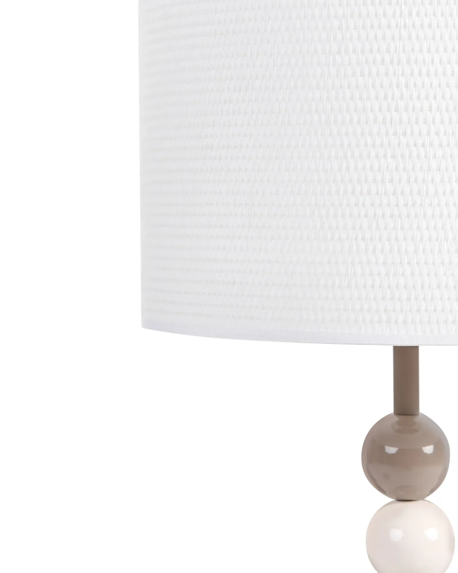Lampa stołowa LOKY Metal Biały/ beżowy