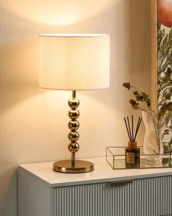 Lampa stołowa LOKY Metal Mosiężny