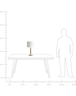 Lampa stołowa LOKY Metal Mosiężny