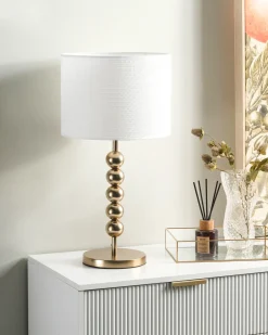 Lampa stołowa LOKY Metal Mosiężny