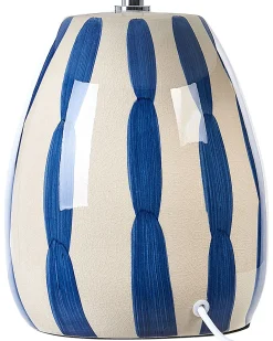 Lampa stołowa LUCHETTI Ceramika Biały/ niebieski