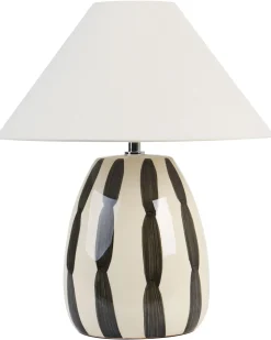 Lampa stołowa LUCHETTI Ceramika Czarny/ biały