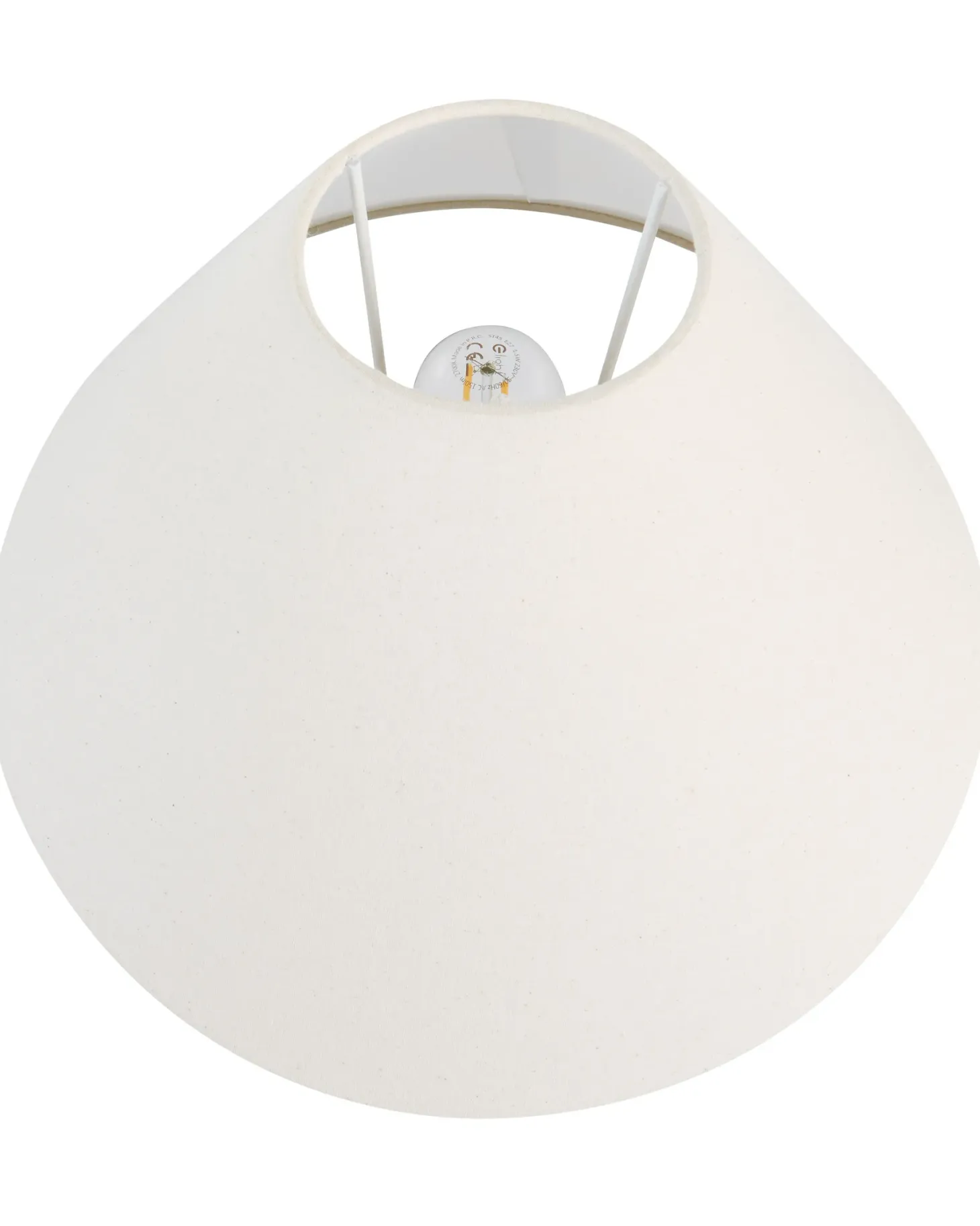 Lampa stołowa LUCHETTI Ceramika Czarny/ biały