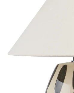 Lampa stołowa LUCHETTI Ceramika Czarny/ biały