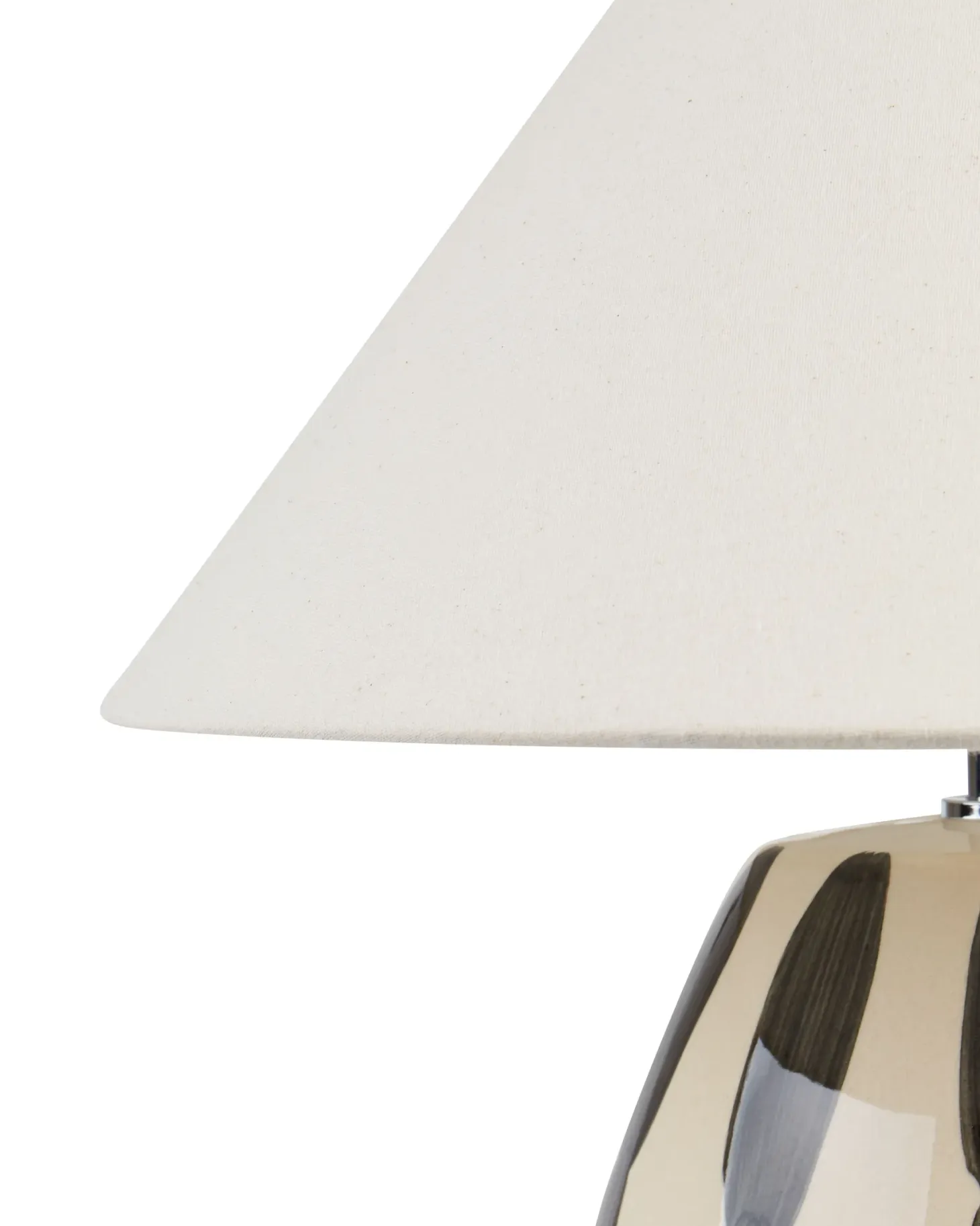 Lampa stołowa LUCHETTI Ceramika Czarny/ biały
