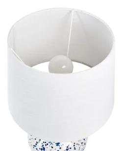 Lampa stołowa MACAL Ceramika Biały/ niebieski