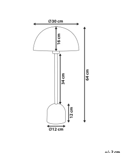Lampa stołowa MACASIA Metal Miedziany