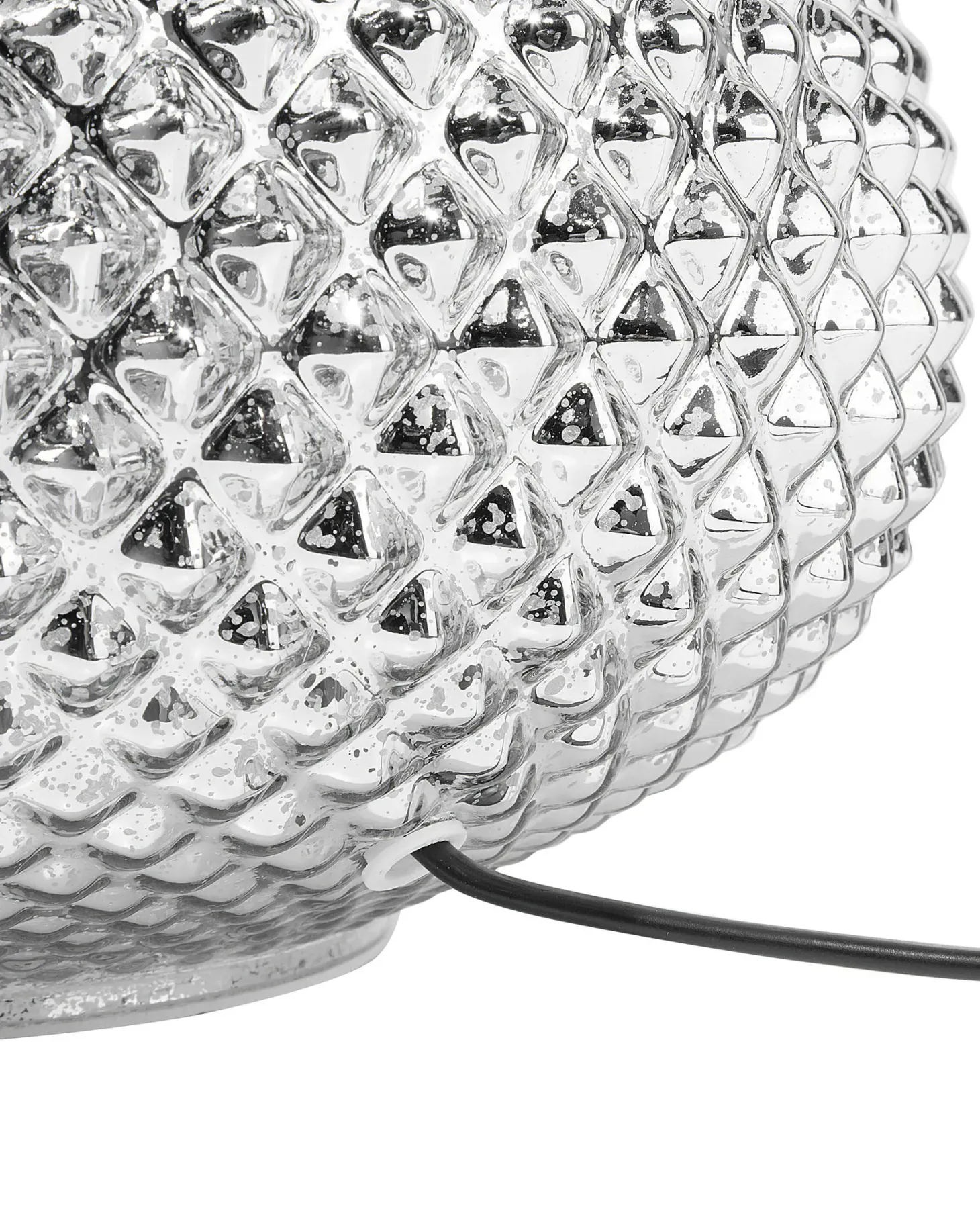 Lampa stołowa MADON Szkło Srebrny
