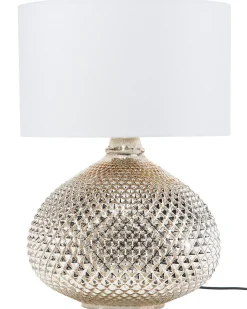 Lampa stołowa MADON Szkło Złoty