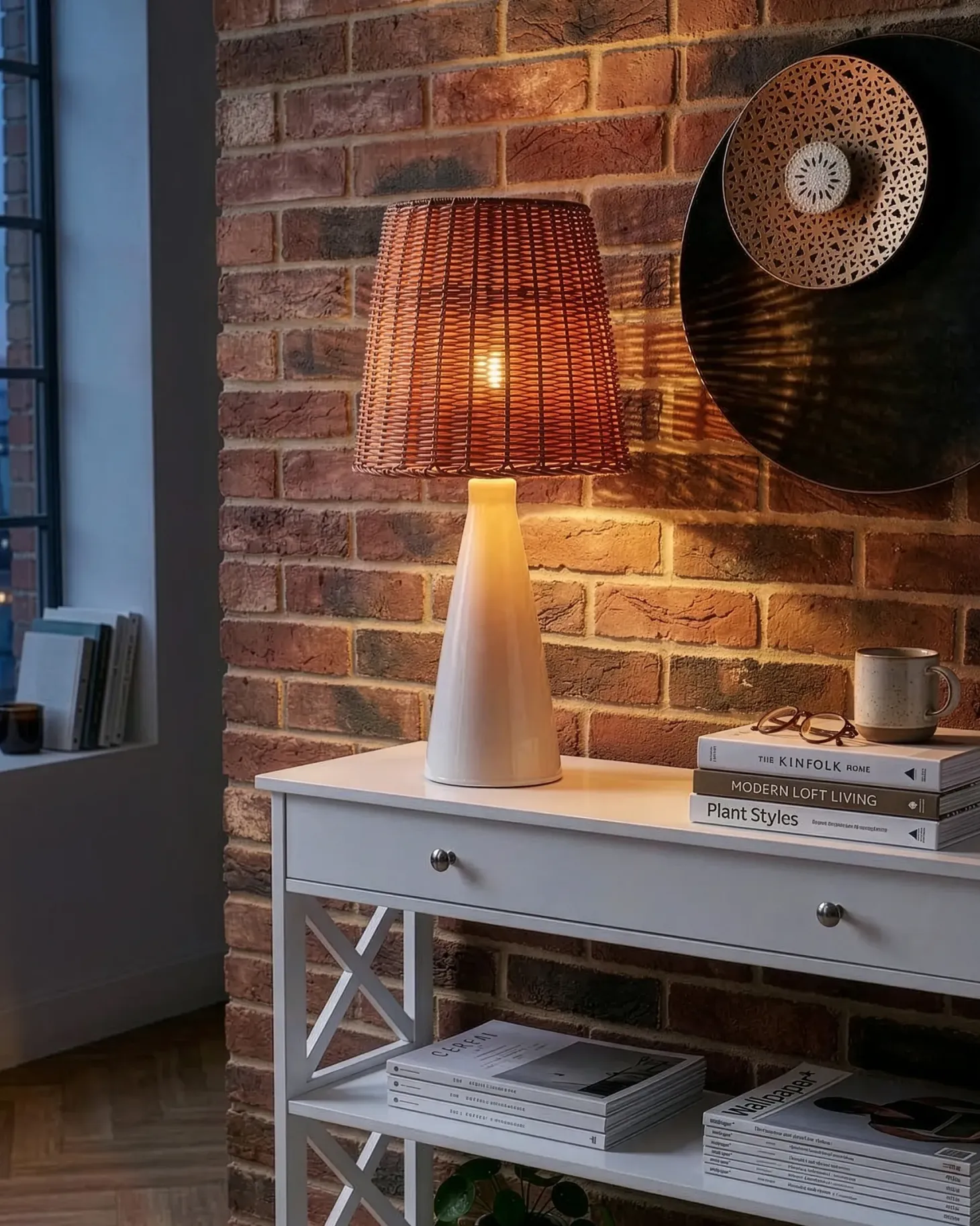 Lampa stołowa MADURU Ceramika Biały