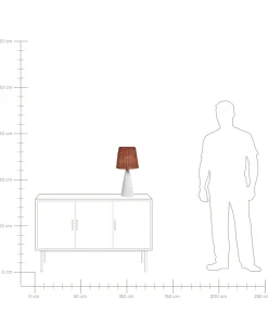 Lampa stołowa MADURU Ceramika Biały