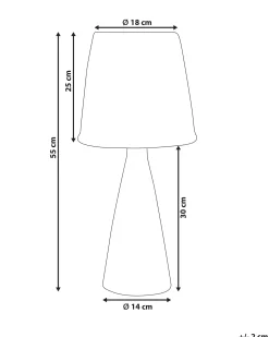 Lampa stołowa MADURU Ceramika Biały