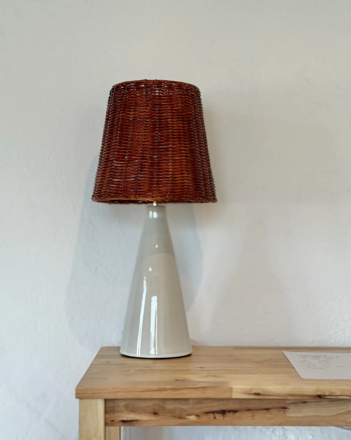 Lampa stołowa MADURU Ceramika Biały