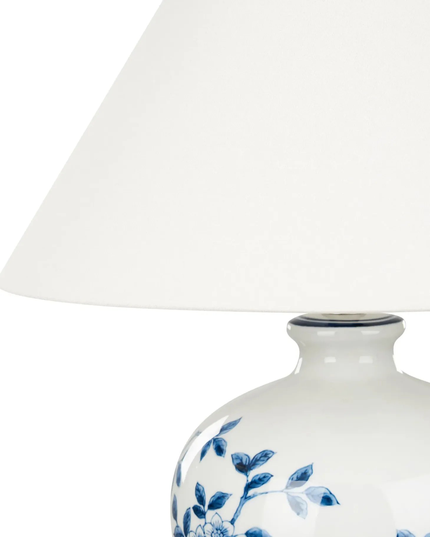 Lampa stołowa MAGROS Porcelana Biały/ niebieski