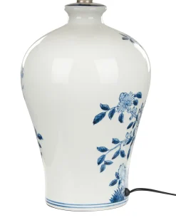 Lampa stołowa MAGROS Porcelana Biały/ niebieski