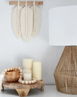 Lampa stołowa MALEWA Papierowa plecionka Naturalny