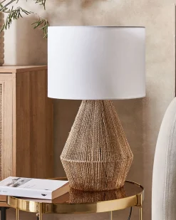 Lampa stołowa MALEWA Papierowa plecionka Naturalny