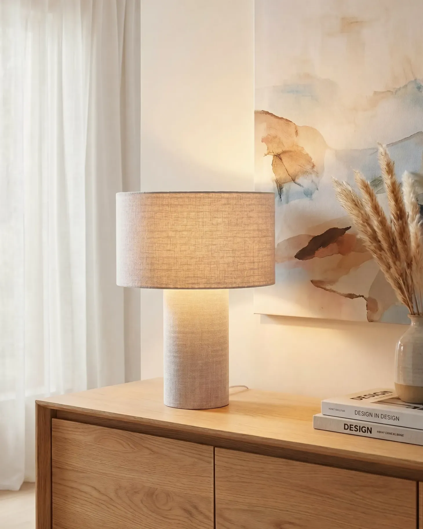 Lampa stołowa MALIPS Szary