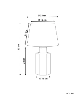 Lampa stołowa MARCELIN Porcelana Biały/ niebieski