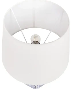 Lampa stołowa MARCELIN Porcelana Biały/ niebieski
