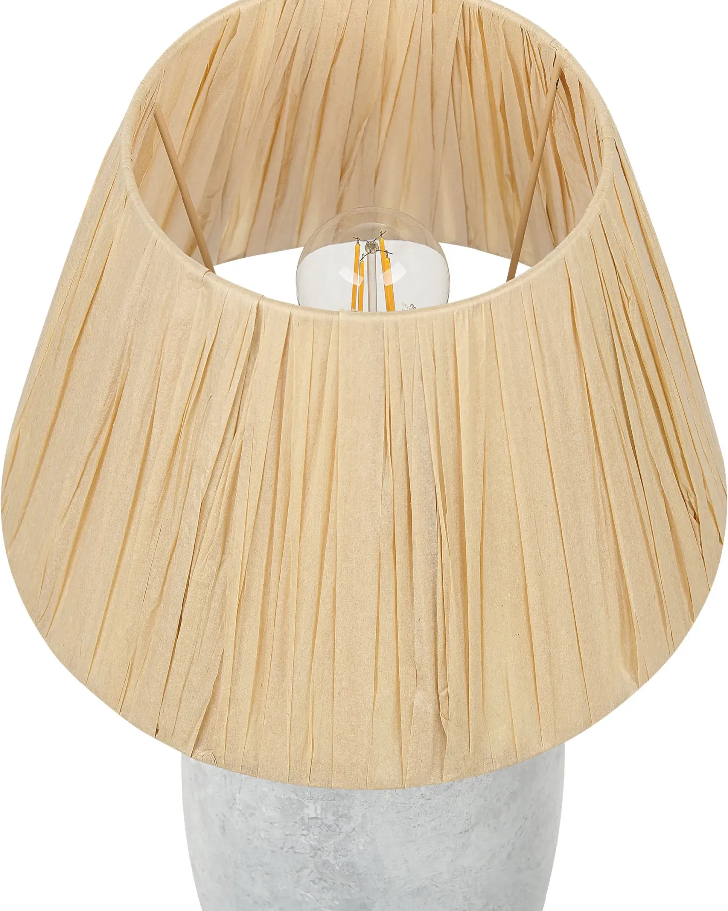 Lampa stołowa MATILDE Ceramika Szary