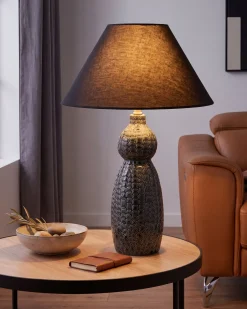 Lampa stołowa MATINA Ceramika Czarny