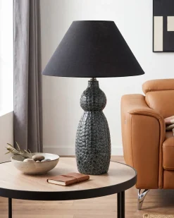Lampa stołowa MATINA Ceramika Czarny