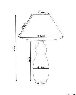 Lampa stołowa MATINA Ceramika Czarny