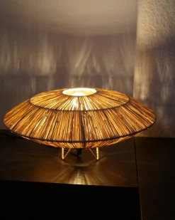 Lampa stołowa MENTIRI Plecionka Naturalny