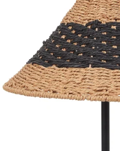 Lampa stołowa MOMBA Papierowa plecionka Czarny