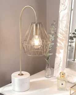 Lampa stołowa MOONI Metal Mosiężny