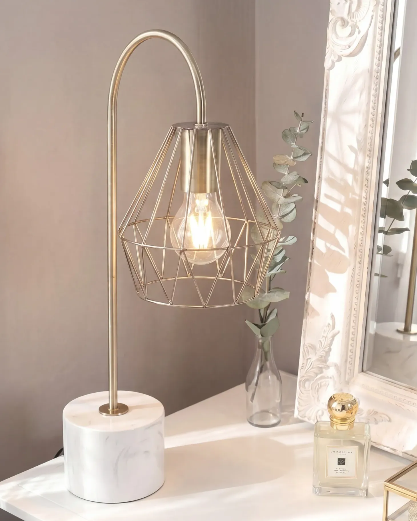 Lampa stołowa MOONI Metal Mosiężny