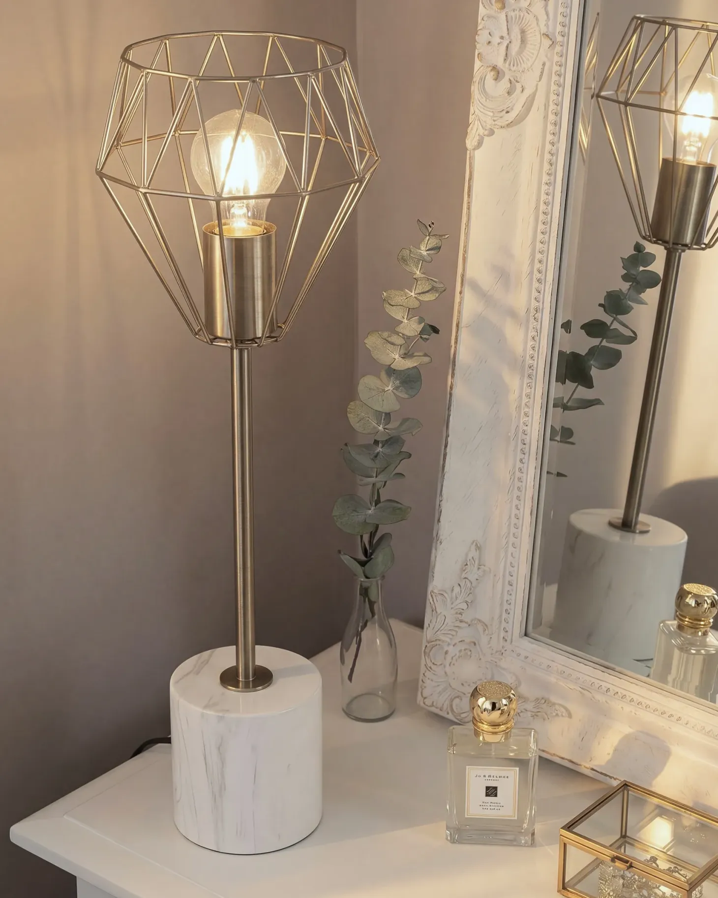 Lampa stołowa MOONI Metal Mosiężny