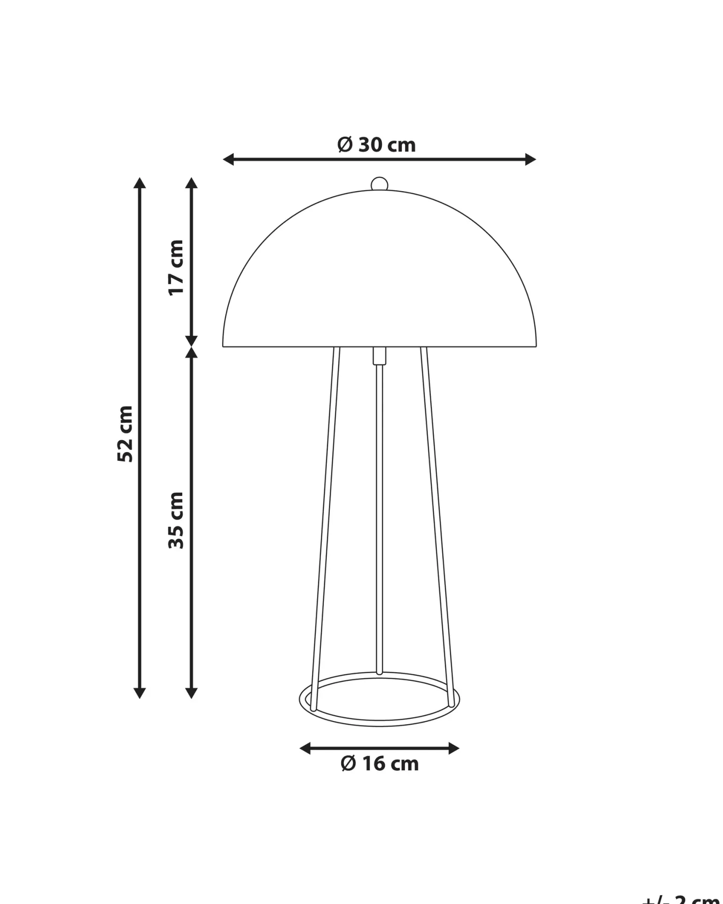 Lampa stołowa MOPAN Metal Niebieski