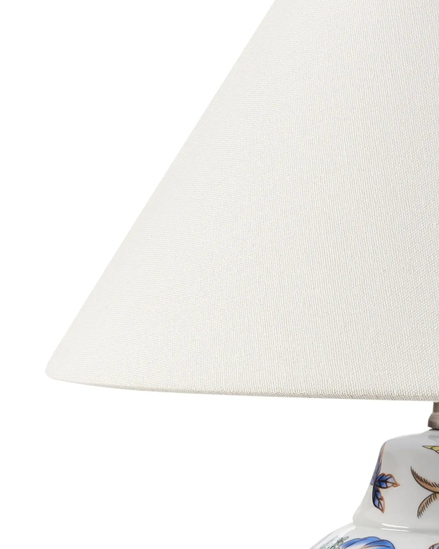 Lampa stołowa MORACA Porcelana Biały/ niebieski