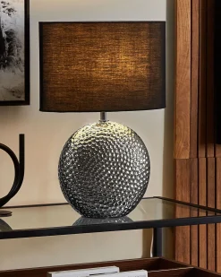 Lampa stołowa NASVA Ceramika Srebrny