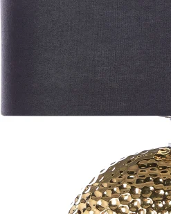 Lampa stołowa NASVA Ceramika Złoty