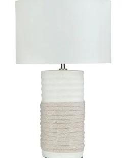 Lampa stołowa NAVIA Porcelana Jasnobeżowy